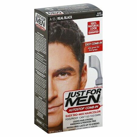 JUST FOR MEN AUTO STOP COMB IN REAL BLACK A55 330744